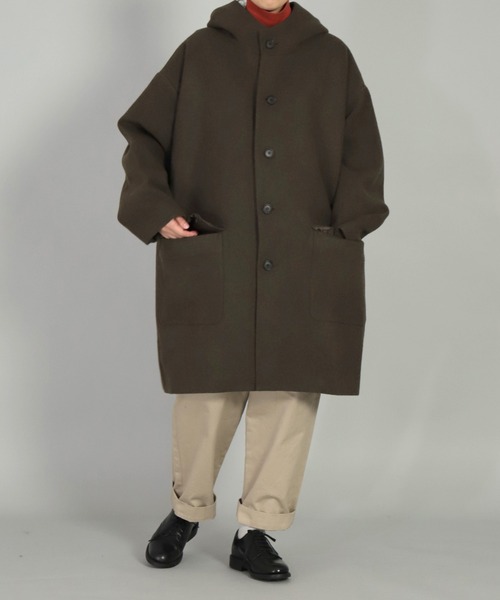 BASISBROEK（バシスブルック）の「[ BASISBROEK ] CIRCUS メルトンウールミドルパーカー（その他アウター・レディース・ブラック/ブラウン/オリーブ/ベージュ・1）」の11枚目の写真