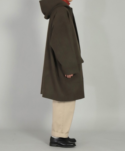 BASISBROEK（バシスブルック）の「[ BASISBROEK ] CIRCUS メルトンウールミドルパーカー（その他アウター・レディース・ブラック/ブラウン/オリーブ/ベージュ・1）」の12枚目の写真