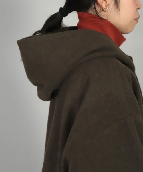 BASISBROEK（バシスブルック）の「[ BASISBROEK ] CIRCUS メルトンウールミドルパーカー（その他アウター・レディース・ブラック/ブラウン/オリーブ/ベージュ・1）」の15枚目の写真