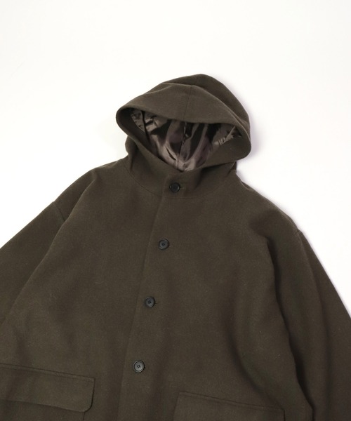 BASISBROEK（バシスブルック）の「[ BASISBROEK ] CIRCUS メルトンウールミドルパーカー（その他アウター・レディース・ブラック/ブラウン/オリーブ/ベージュ・1）」の18枚目の写真