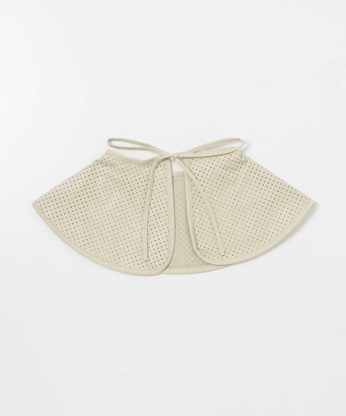 SMELLY（スメリー）の「フェイクレザーパンチングツケエリ（その他小物・レディース・ブラック/グリーン/アイボリー・-）」の12枚目の写真