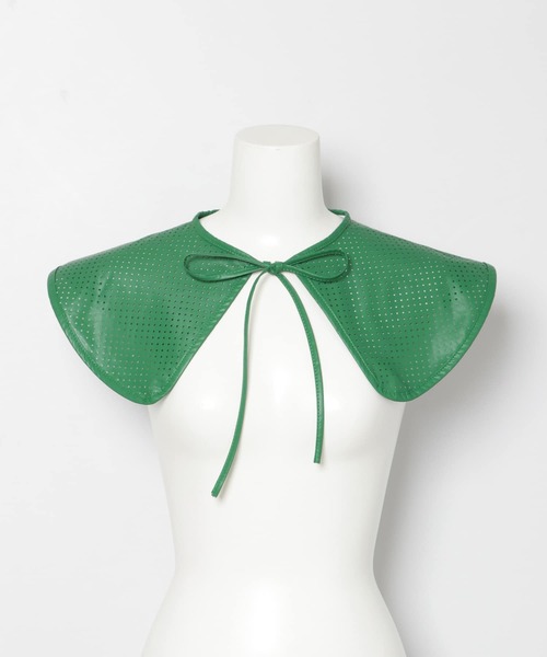 SMELLY（スメリー）の「フェイクレザーパンチングツケエリ（その他小物・レディース・ブラック/グリーン/アイボリー・-）」の16枚目の写真