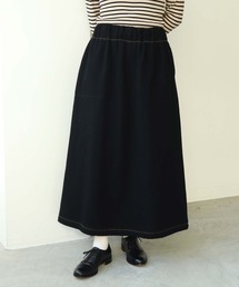 Wool/Nylonパイル調モッサ―スカート