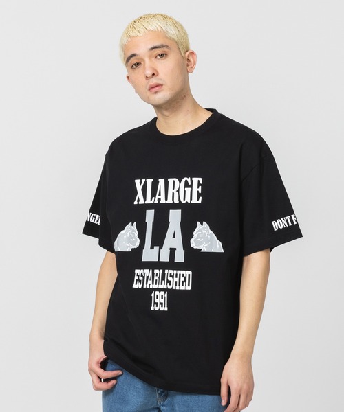XLARGE（エクストララージ）の「BIG PRINTLOGO S/S TEE（Tシャツ/カットソー・メンズ・ホワイト/ブラック/ネイビー・S/M/L/XL）」の2枚目の写真