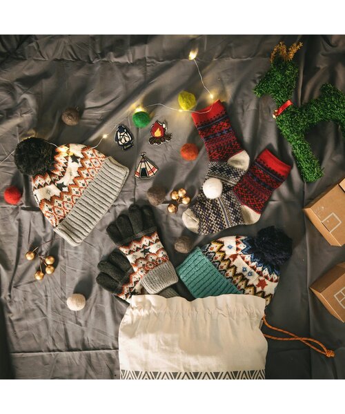 BREEZE（ブリーズ）の「ノルディックソックス（ソックス/靴下・キッズ・グリーン/レッド・15 /21/24/18）」の7枚目の写真