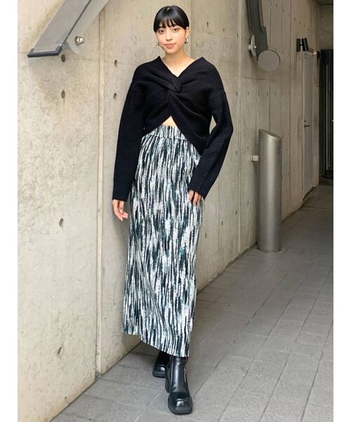 EMODA（エモダ）の「リバーシブルマキシロングスカート（スカート・レディース・ブラック/ブラウン・FREE）」の4枚目の写真