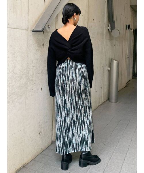 EMODA（エモダ）の「リバーシブルマキシロングスカート（スカート・レディース・ブラック/ブラウン・FREE）」の5枚目の写真