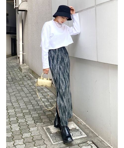 EMODA（エモダ）の「リバーシブルマキシロングスカート（スカート・レディース・ブラック/ブラウン・FREE）」の6枚目の写真