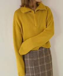 Bab | ハーフジップニットプルオーバー(ニット/セーター)