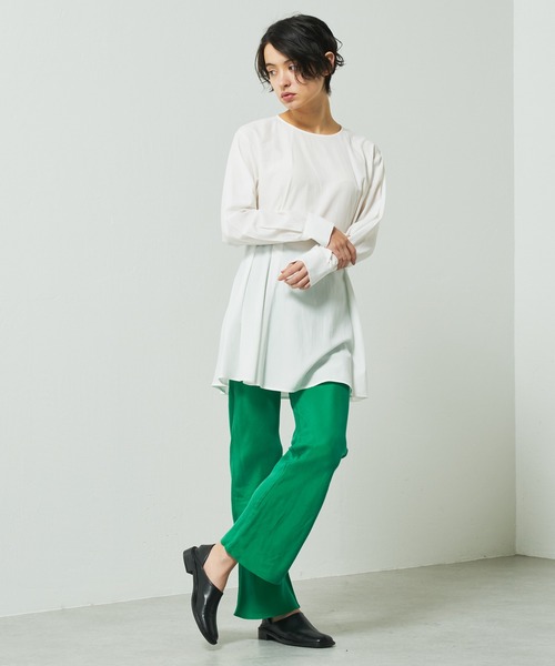 Lui's(ルイス)の「バイアスフレアイージーパンツ(スラックス・レディース・ブラック/ピンク/グリーン・FREE)」の6枚目の写真