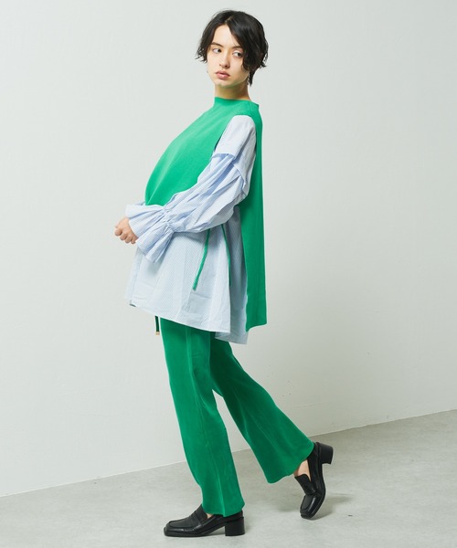 Lui's(ルイス)の「バイアスフレアイージーパンツ(スラックス・レディース・ブラック/ピンク/グリーン・FREE)」の9枚目の写真