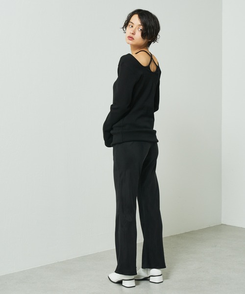 Lui's(ルイス)の「バイアスフレアイージーパンツ(スラックス・レディース・ブラック/ピンク/グリーン・FREE)」の14枚目の写真