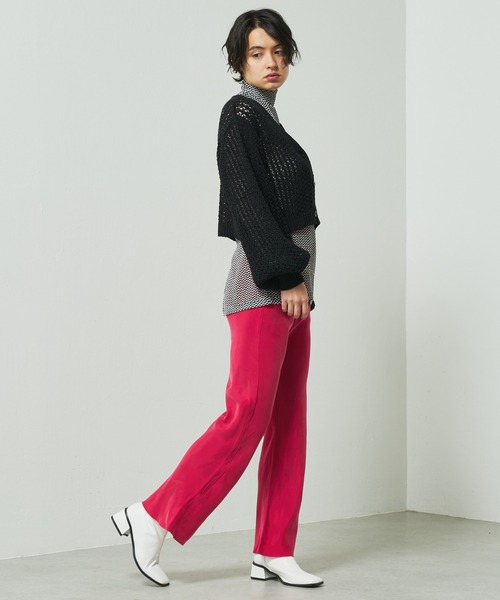 Lui's(ルイス)の「バイアスフレアイージーパンツ(スラックス・レディース・ブラック/ピンク/グリーン・FREE)」の18枚目の写真