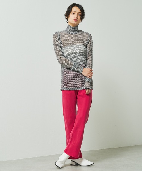 Lui's(ルイス)の「バイアスフレアイージーパンツ(スラックス・レディース・ブラック/ピンク/グリーン・FREE)」の19枚目の写真