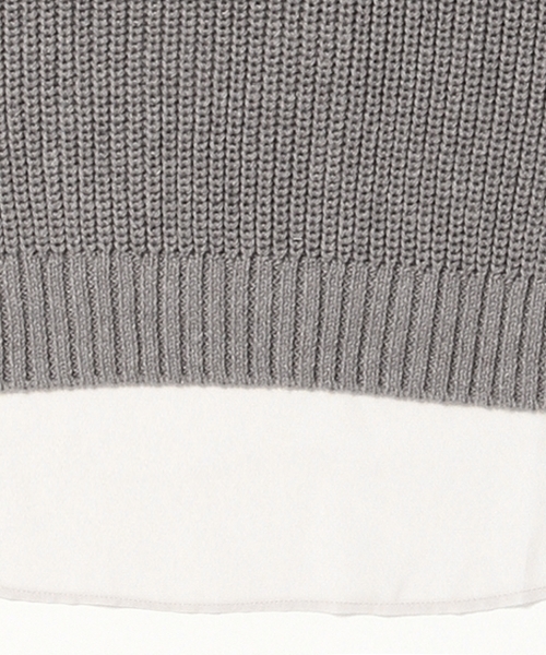 BEAMS LIGHTS Women's(ビームスライツ ウィメンズ)の「BEAMS LIGHTS / 後ろ身頃シフォンベスト(ニット/セーター・レディース・オフホワイト/グレー・ONE SIZE)」の18枚目の写真