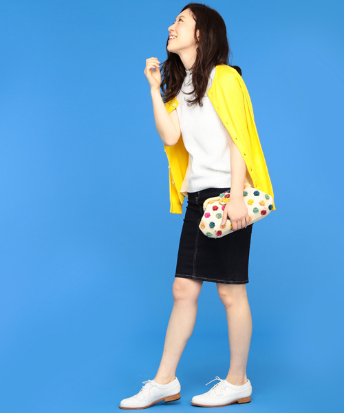 BEAMS LIGHTS Women's(ビームスライツ ウィメンズ)の「BEAMS LIGHTS / 後ろ身頃シフォンベスト(ニット/セーター・レディース・オフホワイト/グレー・ONE SIZE)」の22枚目の写真