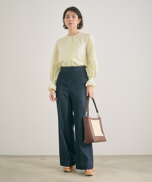 ANAYI（アナイ）の「【雑誌掲載】スクエアハンドバッグ（ショルダーバッグ・レディース・ネイビー/ダークブラウン・FREE）」の20枚目の写真