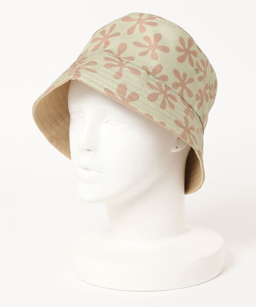 CONTROL FREAK（コントロールフリーク）の「CONTROL FREAK(コントロールフリーク)パターンリバーシブルバケットハット（ハット・レディース・アイボリー/グリーン/カーキ・FREE/SMALL）」の2枚目の写真