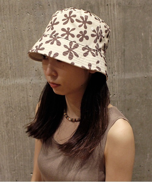 CONTROL FREAK（コントロールフリーク）の「CONTROL FREAK(コントロールフリーク)パターンリバーシブルバケットハット（ハット・レディース・アイボリー/グリーン/カーキ・FREE/SMALL）」の13枚目の写真