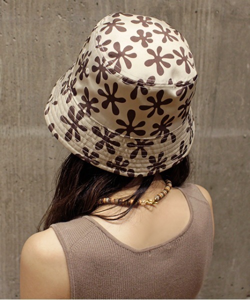 CONTROL FREAK（コントロールフリーク）の「CONTROL FREAK(コントロールフリーク)パターンリバーシブルバケットハット（ハット・レディース・アイボリー/グリーン/カーキ・FREE/SMALL）」の15枚目の写真