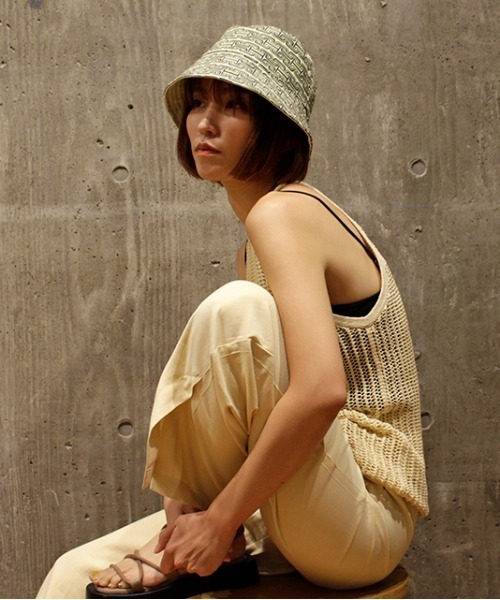 CONTROL FREAK（コントロールフリーク）の「CONTROL FREAK(コントロールフリーク)パターンリバーシブルバケットハット（ハット・レディース・アイボリー/グリーン/カーキ・FREE/SMALL）」の17枚目の写真