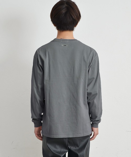 MinoriTY(マイノリティ)の「ビッグシルエット ロンT ペールトーンカラー無地 カットソー(Tシャツ/カットソー・メンズ・ブラック/ダークグリーン/ベージュ/オフホワイト/ピンク/グレー系その他・M/L/XL)」の22枚目の写真