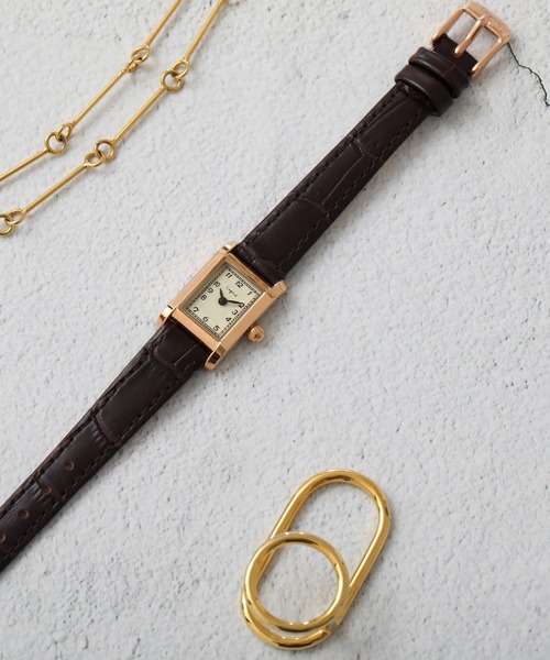 Ungrid（アングリッド）の「【ungrid/アングリッド】クラシックレクタングルフェイス腕時計（アナログ腕時計・レディース・ブラック/ダークブラウン/ブラウン・FREE）」の8枚目の写真