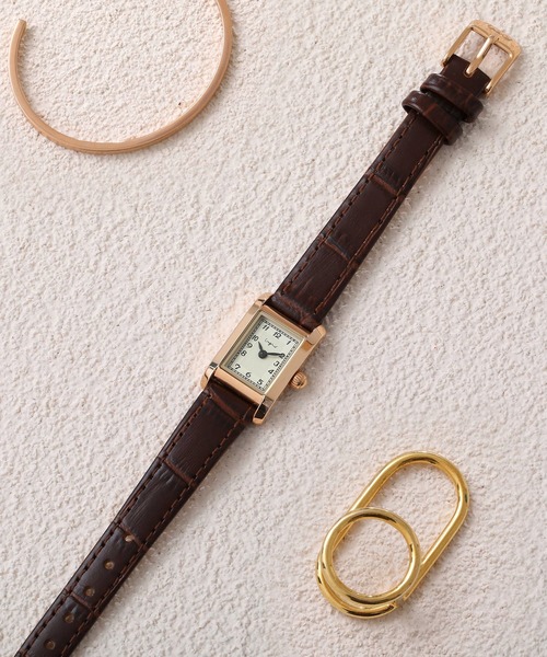 Ungrid（アングリッド）の「【ungrid/アングリッド】クラシックレクタングルフェイス腕時計（アナログ腕時計・レディース・ブラック/ダークブラウン/ブラウン・FREE）」の10枚目の写真