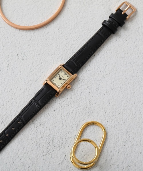 Ungrid（アングリッド）の「【ungrid/アングリッド】クラシックレクタングルフェイス腕時計（アナログ腕時計・レディース・ブラック/ダークブラウン/ブラウン・FREE）」の21枚目の写真