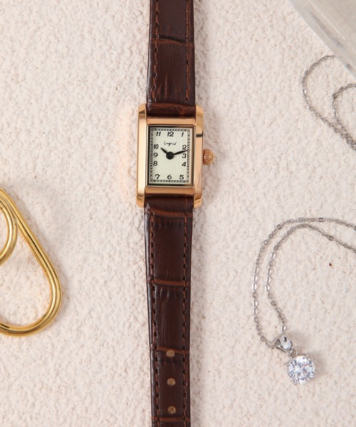 Ungrid（アングリッド）の「【ungrid/アングリッド】クラシックレクタングルフェイス腕時計（アナログ腕時計・レディース・ブラック/ダークブラウン/ブラウン・FREE）」の19枚目の写真