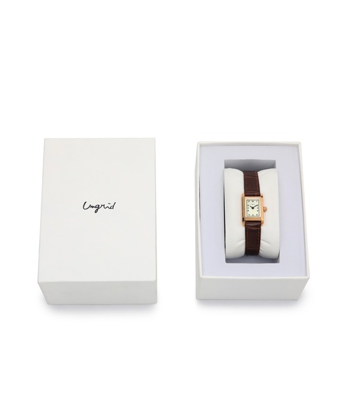 Ungrid（アングリッド）の「【ungrid/アングリッド】クラシックレクタングルフェイス腕時計（アナログ腕時計・レディース・ブラック/ダークブラウン/ブラウン・FREE）」の17枚目の写真
