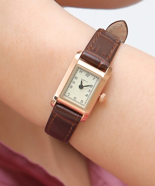 Ungrid（アングリッド）の「【ungrid/アングリッド】クラシックレクタングルフェイス腕時計（アナログ腕時計・レディース・ブラック/ダークブラウン/ブラウン・FREE）」の22枚目の写真