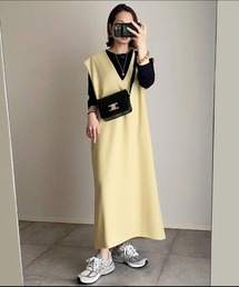 Doux archives | 【web限定】Vネックカフタンワンピース(ワンピース)