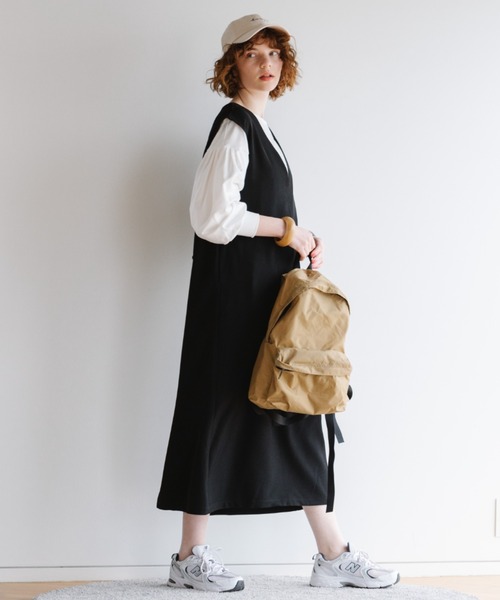Doux archives(ドゥアルシーヴ)の「【web限定】Vネックカフタンワンピース(ワンピース・レディース・ブラック/ベージュ/イエロー・FREE)」の10枚目の写真