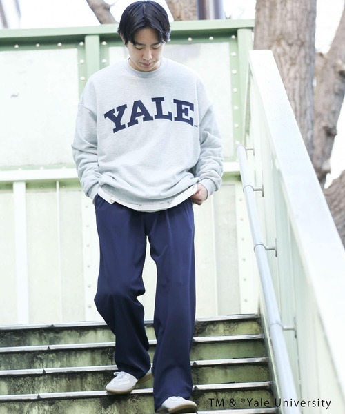 SENSE OF PLACE by URBAN RESEARCH（センスオブプレイスバイアーバンリサーチ）の「『別注』YALE×SENSEOFPLACE カレッジロゴスウェット（スウェット・メンズ・ライトグレー/ライトブルー/ネイビー・LARGE/X-LARGE/MEDIUM）」の7枚目の写真