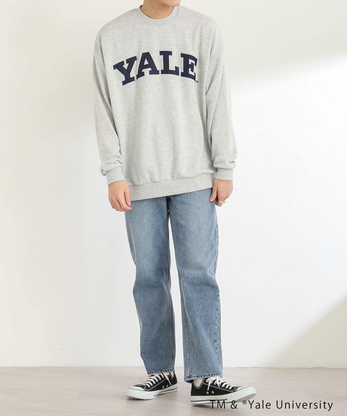 SENSE OF PLACE by URBAN RESEARCH（センスオブプレイスバイアーバンリサーチ）の「『別注』YALE×SENSEOFPLACE カレッジロゴスウェット（スウェット・メンズ・ライトグレー/ライトブルー/ネイビー・LARGE/X-LARGE/MEDIUM）」の10枚目の写真
