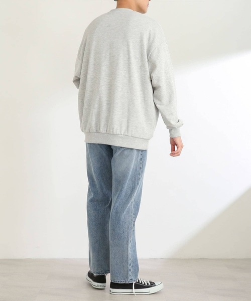 SENSE OF PLACE by URBAN RESEARCH（センスオブプレイスバイアーバンリサーチ）の「『別注』YALE×SENSEOFPLACE カレッジロゴスウェット（スウェット・メンズ・ライトグレー/ライトブルー/ネイビー・LARGE/X-LARGE/MEDIUM）」の12枚目の写真