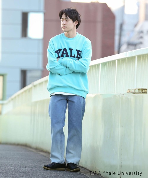 SENSE OF PLACE by URBAN RESEARCH（センスオブプレイスバイアーバンリサーチ）の「『別注』YALE×SENSEOFPLACE カレッジロゴスウェット（スウェット・メンズ・ライトグレー/ライトブルー/ネイビー・LARGE/X-LARGE/MEDIUM）」の17枚目の写真