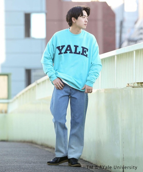 SENSE OF PLACE by URBAN RESEARCH（センスオブプレイスバイアーバンリサーチ）の「『別注』YALE×SENSEOFPLACE カレッジロゴスウェット（スウェット・メンズ・ライトグレー/ライトブルー/ネイビー・LARGE/X-LARGE/MEDIUM）」の18枚目の写真
