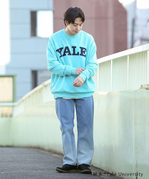 SENSE OF PLACE by URBAN RESEARCH（センスオブプレイスバイアーバンリサーチ）の「『別注』YALE×SENSEOFPLACE カレッジロゴスウェット（スウェット・メンズ・ライトグレー/ライトブルー/ネイビー・LARGE/X-LARGE/MEDIUM）」の19枚目の写真