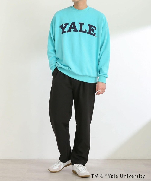 SENSE OF PLACE by URBAN RESEARCH（センスオブプレイスバイアーバンリサーチ）の「『別注』YALE×SENSEOFPLACE カレッジロゴスウェット（スウェット・メンズ・ライトグレー/ライトブルー/ネイビー・LARGE/X-LARGE/MEDIUM）」の21枚目の写真
