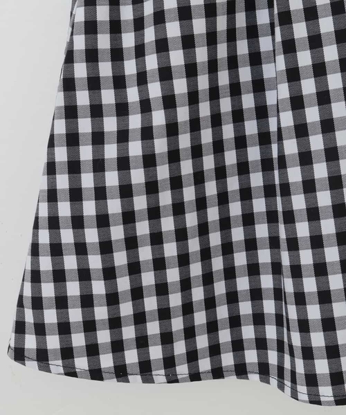 a.v.v（アーヴェヴェ）の「[100-130]タックフレアスカート（スカート・キッズ・ブルー/ライトパープル/ブラック/ネイビー/クリーム/ミント/ホワイト/ライトブルー・130/110/100/120）」の18枚目の写真