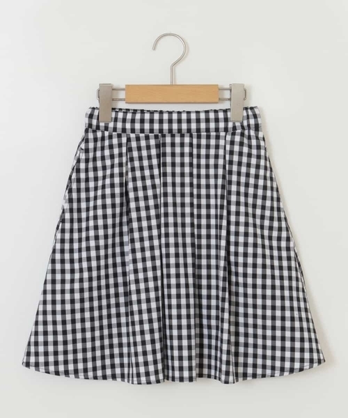 a.v.v（アーヴェヴェ）の「[100-130]タックフレアスカート（スカート・キッズ・ブルー/ライトパープル/ブラック/ネイビー/クリーム/ミント/ホワイト/ライトブルー・130/110/100/120）」の16枚目の写真