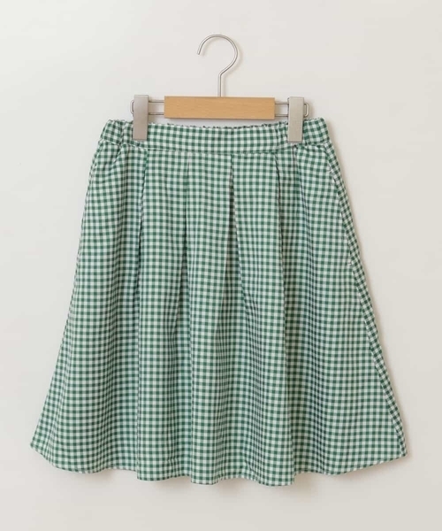 a.v.v（アーヴェヴェ）の「[100-130]タックフレアスカート（スカート・キッズ・ブルー/ライトパープル/ブラック/ネイビー/クリーム/ミント/ホワイト/ライトブルー・130/110/100/120）」の13枚目の写真