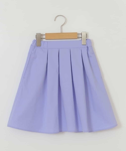 a.v.v（アーヴェヴェ）の「[100-130]タックフレアスカート（スカート・キッズ・ブルー/ライトパープル/ブラック/ネイビー/クリーム/ミント/ホワイト/ライトブルー・130/110/100/120）」の11枚目の写真