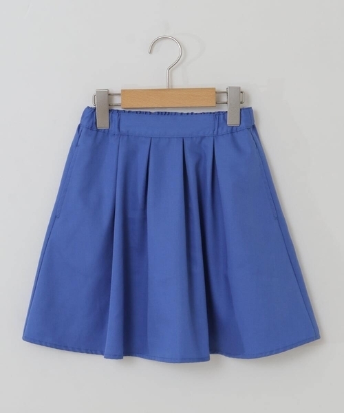 a.v.v（アーヴェヴェ）の「[100-130]タックフレアスカート（スカート・キッズ・ブルー/ライトパープル/ブラック/ネイビー/クリーム/ミント/ホワイト/ライトブルー・130/110/100/120）」の9枚目の写真