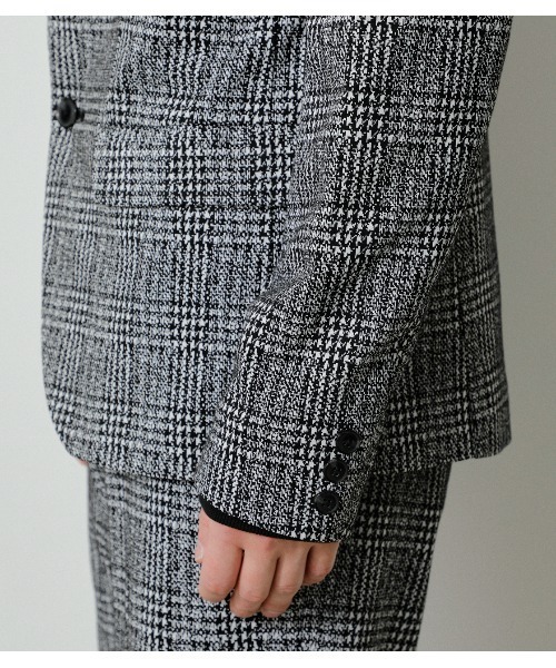 AZUL by moussy（アズールバイマウジー）の「KNIT JACQUARD JACKET/ニットジャガードジャケット（テーラードジャケット・メンズ・グレー系その他/ベージュ系その他・SMALL/LARGE/MEDIUM）」の20枚目の写真