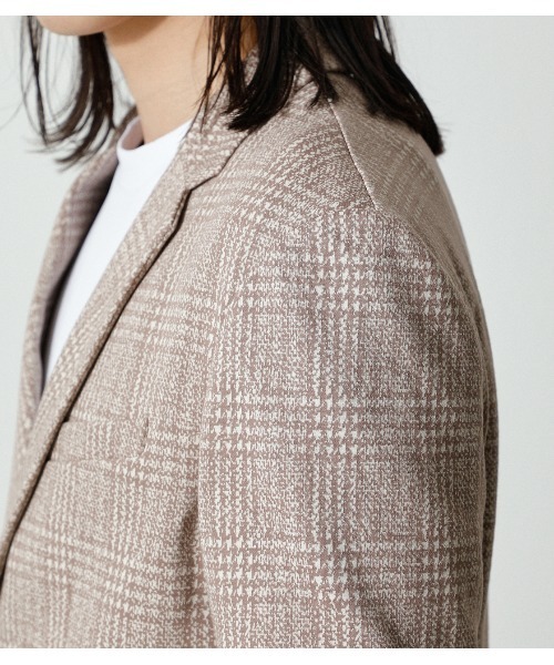 KNIT JACQUARD JACKET/ニットジャガードジャケット（テーラード