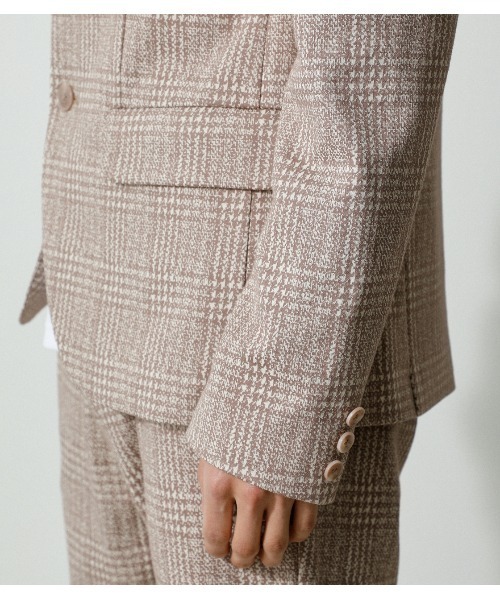 AZUL by moussy（アズールバイマウジー）の「KNIT JACQUARD JACKET/ニットジャガードジャケット（テーラードジャケット・メンズ・グレー系その他/ベージュ系その他・SMALL/LARGE/MEDIUM）」の11枚目の写真