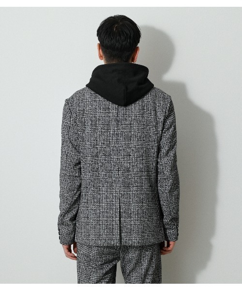 AZUL by moussy（アズールバイマウジー）の「KNIT JACQUARD JACKET/ニットジャガードジャケット（テーラードジャケット・メンズ・グレー系その他/ベージュ系その他・SMALL/LARGE/MEDIUM）」の17枚目の写真